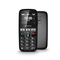 EMPORIA HAPPY V3 1.81" TELEFONO SENIOR 2G TASTO SOS BASETTA DI RICARICA NERO