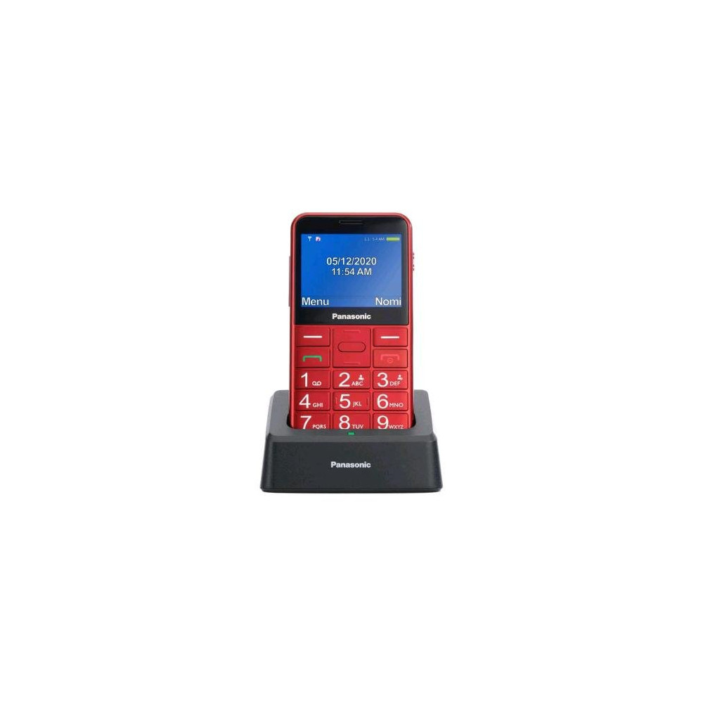 PANASONIC KX-TU155 EASY PHONE 2.4" BLUETOOTH TASTI GRANDI TASTO SOS TORCIA LED RED