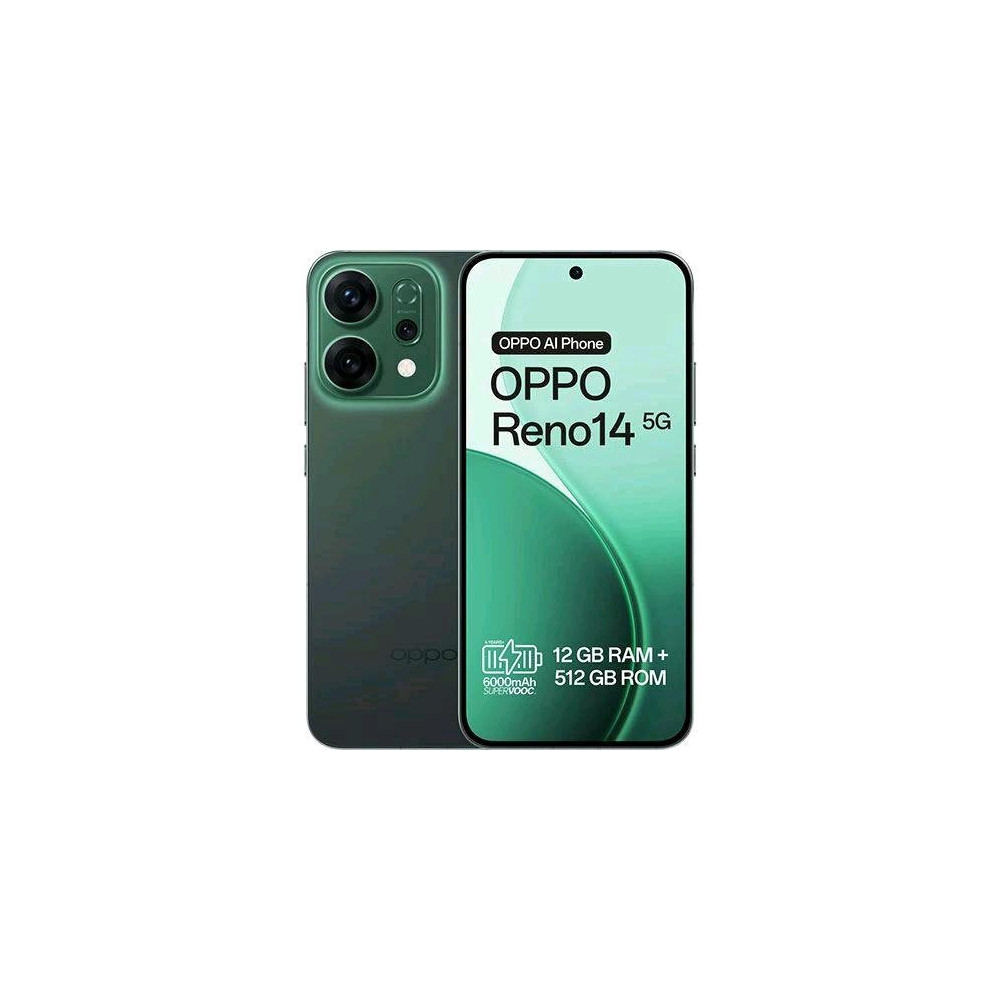 OPPO RENO 14 5G DUAL SIM 6.59" OCTA CORE 512GB RAM 12GB 5G TIM LUMINOUS GREEN