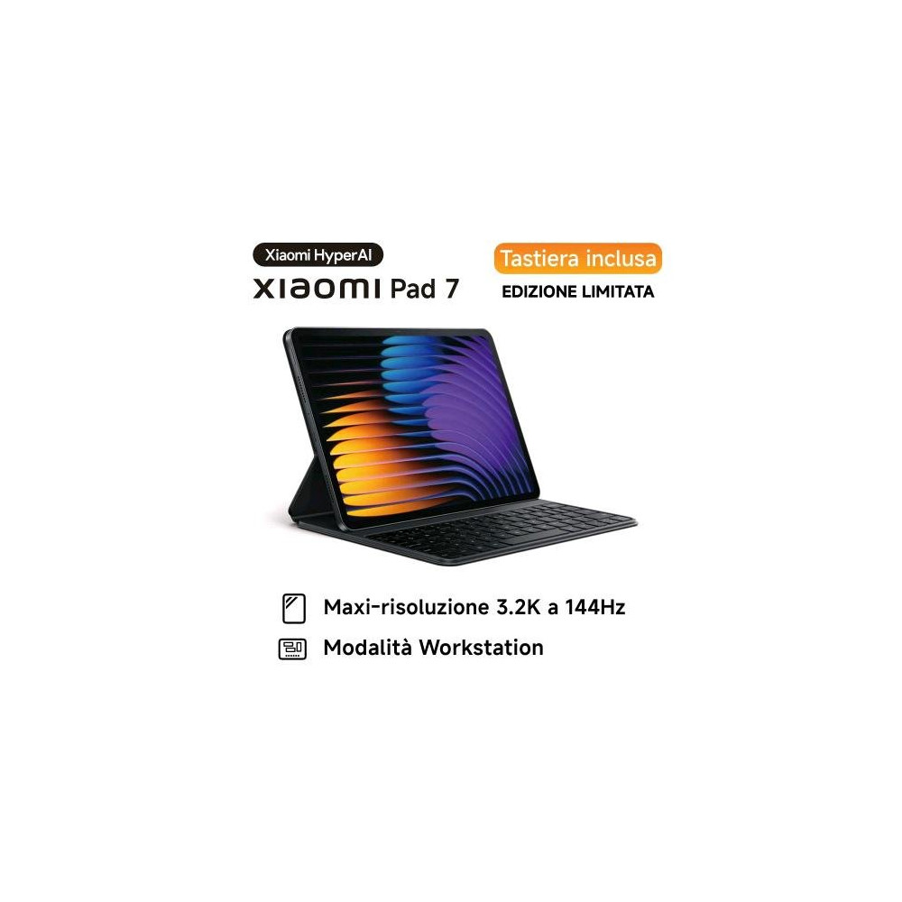 XIAOMI PAD 7 11.2" 3.2K 144Hz OCTA CORE 128GB RAM 8GB WI-FI GRAVITY GREY + TASTIERA