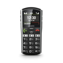 EMPORIA SIMPLICITY V3 SENIOR PHONE 2" TASTI GRANDI 2G RADIO FM BLUETOOTH NERO ARGENTO