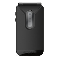 EMPORIA TALKglam 2.4" EASY PHONE CLAMSHELL TRA TASTI SELEZIONE RAPIDA FLIP ATTIVO COMPATIBILE CON APPARECCHI ACUSTICI NERO