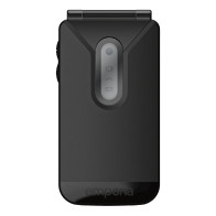 EMPORIA TALKglam 2.4" EASY PHONE CLAMSHELL TRA TASTI SELEZIONE RAPIDA FLIP ATTIVO COMPATIBILE CON APPARECCHI ACUSTICI NERO