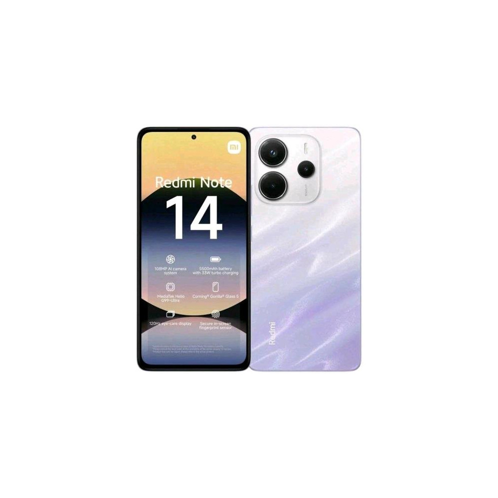 XIAOMI REDMi NOTE 14 DUAL SIM 6.67" OCTA CORE 128GB RAM 6GB 4G LTE EUROPA MIST PURPLE