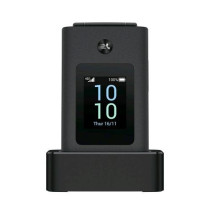 TCL ONETOUCH 4043 4G DUAL SIM 3.2" CLAMSHELL EASY PHONE DOPPIO DISPLAY BASETTA DI RICARICA ITALIA DARK NIGHT GREY