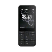 NOKIA 230 2024 DUAL SIM DOPPIA FOTOCAMERA FLASH RADIO FM GIOCO SNAKE COVER POSTERIORE IN ALLUMINIO ITALIA BLACK
