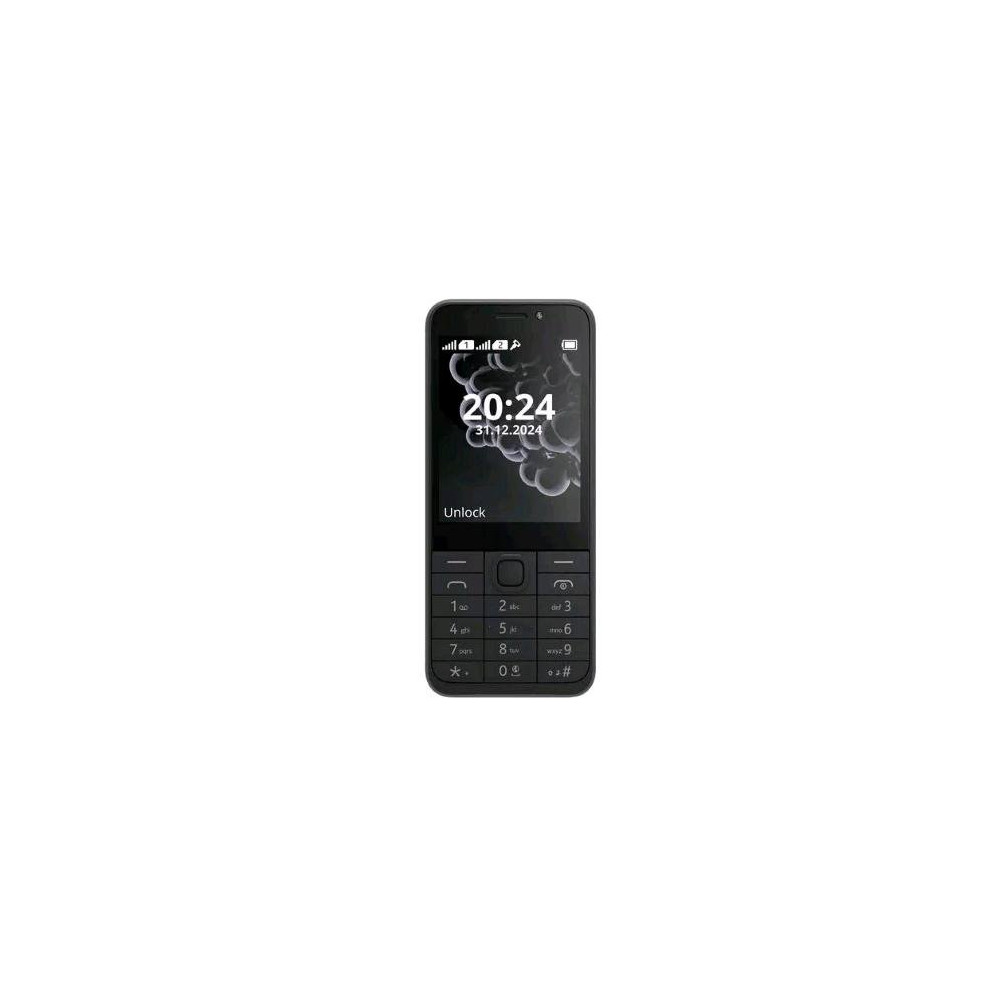 NOKIA 230 2024 DUAL SIM DOPPIA FOTOCAMERA FLASH RADIO FM GIOCO SNAKE COVER POSTERIORE IN ALLUMINIO ITALIA BLACK