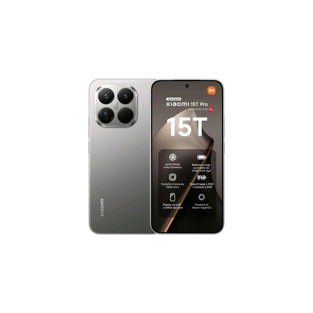 XIAOMI 15T PRO 5G DUAL SIM 6.83" OCTA CORE 512GB RAM 12GB 5G ITALIA GREY