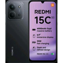 XIAOMI REDMi 15C 5G DUAL SIM 6.9" OCTA CORE 128GB RAM 4GB 5G ITALIA MIDNIGHT BLACK