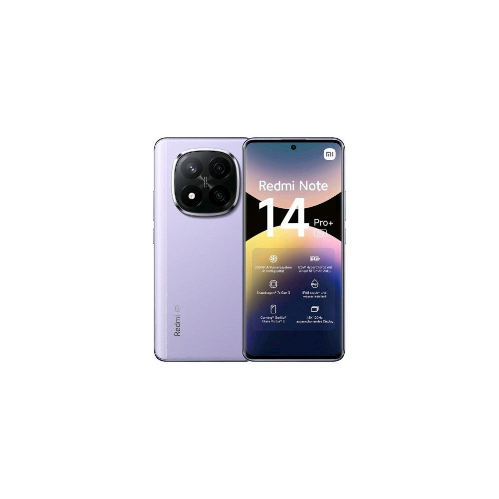 XIAOMI REDMi NOTE 14 PRO+ 5G DUAL SIM 6.67" OCTA CORE 256GB RAM 8GB 5G ITALIA LAVENDER PURPLE