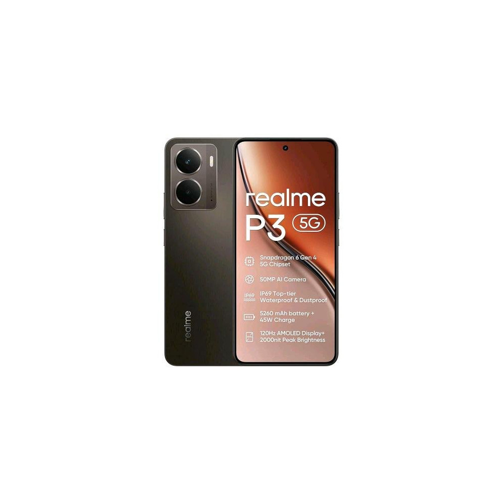 REALME P3 5G DUAL SIM 6.67" AMOLED 120Hz OCTA CORE 512GB RAM 12GB 5G NFC BATTERIA 5.260mAh ITALIA GREY