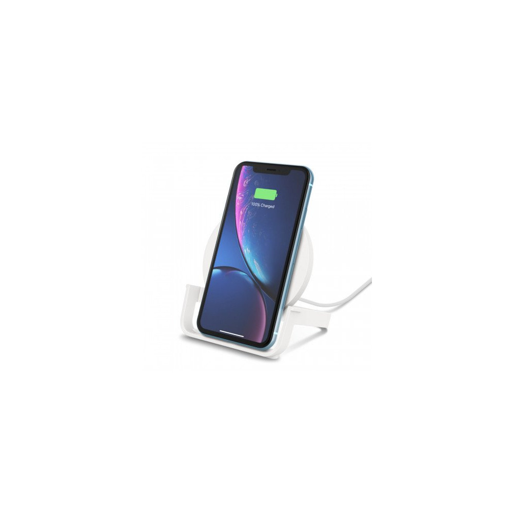 SUPPORTO DI RICARICA WIRELESS 10W CON ALIMENTATORE - BIANCO