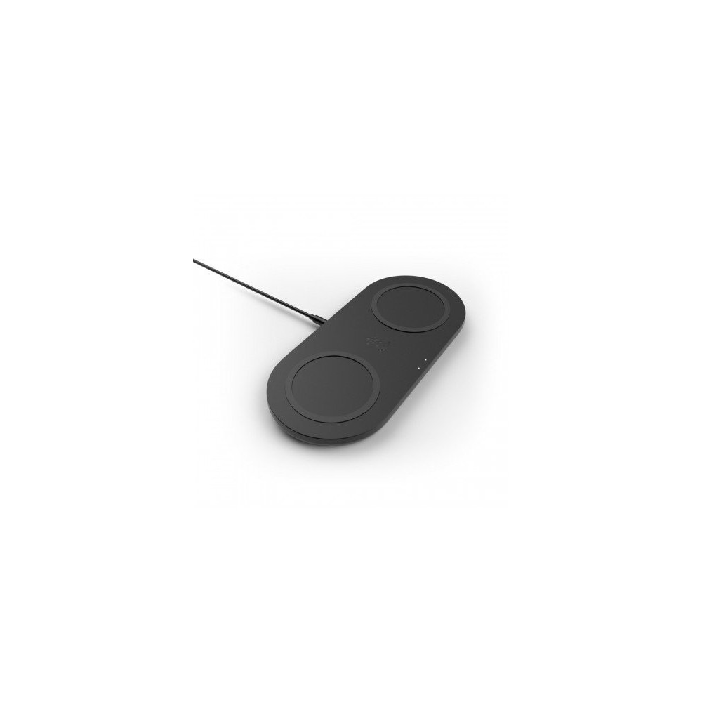 TAPPETINO DI RICARICA WIRELESS DOPPIO 2 X 10W - NERO