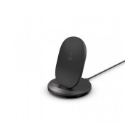 SUPPORTO DI RICARICA WIRELESS 15W CON ALIMENTATORE - NERO