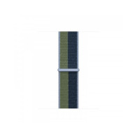 Cinturino Apple Watch 38/40/41mm - Blu Abisso/Verde Muschio - Sport Loop - Regular