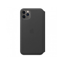 iPhone 11 Pro Max Leather Folio - Black