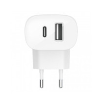 CARICABATTERIE CON PORTA USB-C 20W + PORTA USB-A 12W