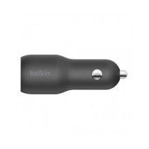 CARICABATTERIE DA AUTO CON PPS PORTA USB-C + USB-A 37W - NERO