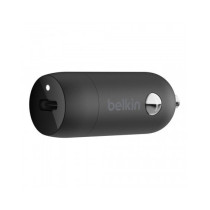 CARICABATTERIE DA AUTO USB-C 20W CON CAVO USB-C A LIGHTNING - NERO