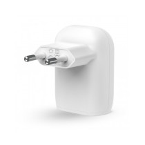 CARICABATTERIE DA PARETE CON PPS PORTA USB-C PD 30W 1M PVC C-C - BIANCO