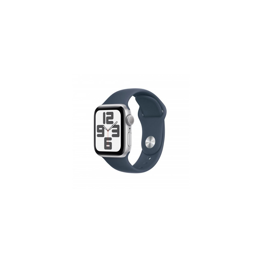 2023 - Apple Watch SE GPS 40mm Cassa in alluminio silver - Cinturino sport blu tempesta - M/L