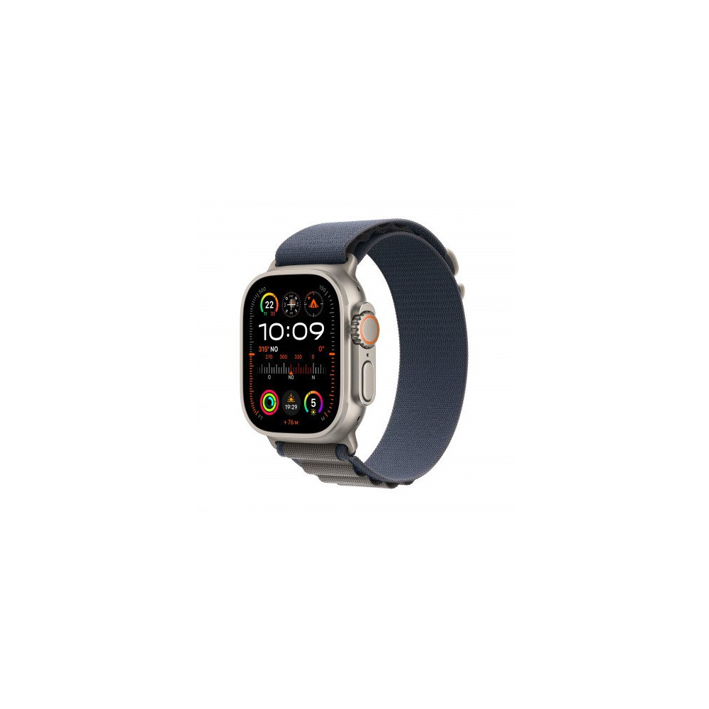 Apple Watch Ultra 2 GPS + Cellular, 49mm Cassa in titanio con blu alpine loop - small