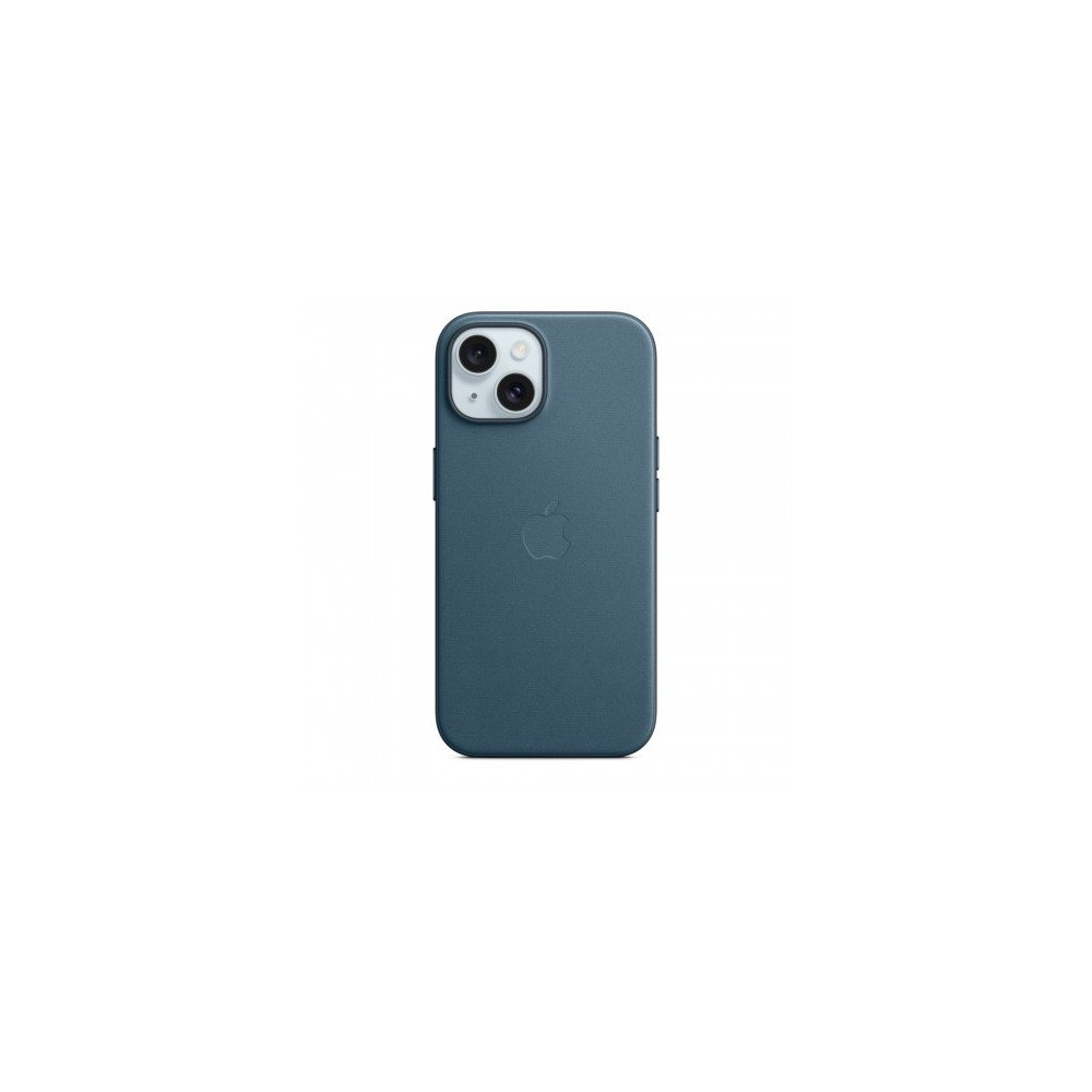 Custodia con Magsafe in Tessuto Fine Woven per iPhone 15 - Blu Pacifico