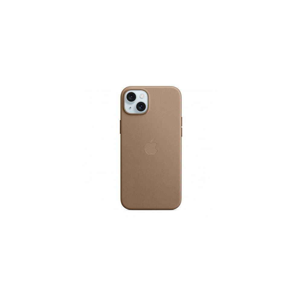 Custodia con Magsafe in Tessuto Fine Woven per iPhone 15 Plus - Grigio Talpa