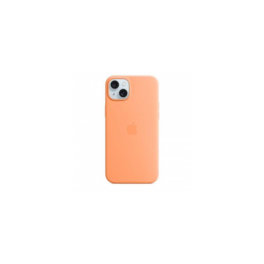 Custodia con Magsafe in Silicone per iPhone 15 Plus - Aranciata