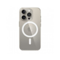 Custodia con Magsafe in Silicone per iPhone 15 Pro - Trasparente
