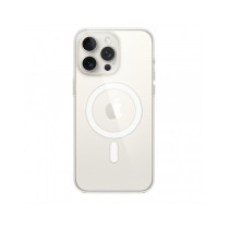 Custodia con Magsafe in Silicone per iPhone 15 Pro Max - Trasparente