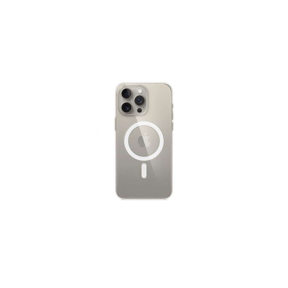 Custodia con Magsafe in Silicone per iPhone 15 Pro Max - Trasparente