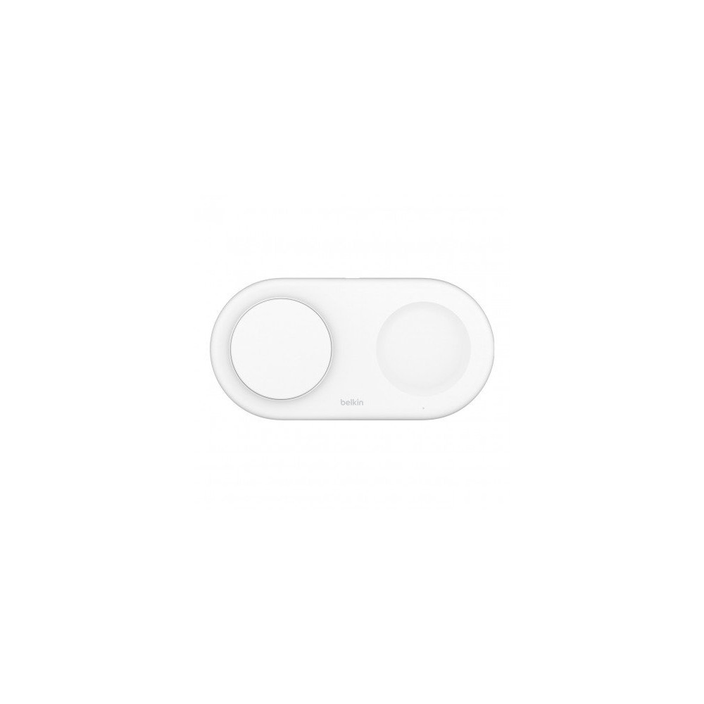 TAPPETINO DI RICARICA WIRLESS MAGNETICO 2IN1 15W QI2 - BIANCO