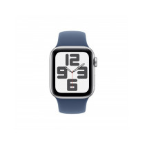 Apple Watch SE GPS + Cellular 40mm Argento Cassa Alluminio con Denim Sport Band - M/L