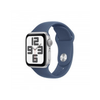 Apple Watch SE GPS 40mm Argento Cassa Alluminio con Denim Sport Band - M/L