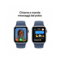 Apple Watch SE GPS 40mm Argento Cassa Alluminio con Denim Sport Band - S/M