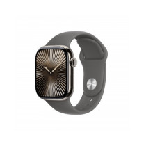 Apple Watch Series 10 GPS + Cellular 42mm Cassa Titanio Naturale con Stone Grey Sport Band - M/L