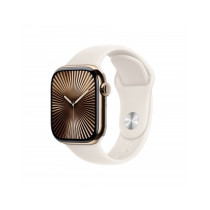 Apple Watch Series 10 GPS + Cellular 42mm Cassa Titanio Oro con Galassia Sport Band - M/L