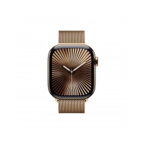 Apple Watch Series 10 GPS + Cellular 42mm Cassa Titanio Oro con Oro Milanese Loop