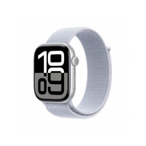 Apple Watch Series 10 GPS + Cellular 46mm Argento Cassa Alluminio con Cinturino Sport Loop Nuvola Blu