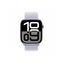 Apple Watch Series 10 GPS + Cellular 46mm Argento Cassa Alluminio con Cinturino Sport Loop Nuvola Blu