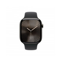 Apple Watch Series 10 GPS + Cellular 46mm Cassa Titanio Ardesia con Nero Sport Band - M/L