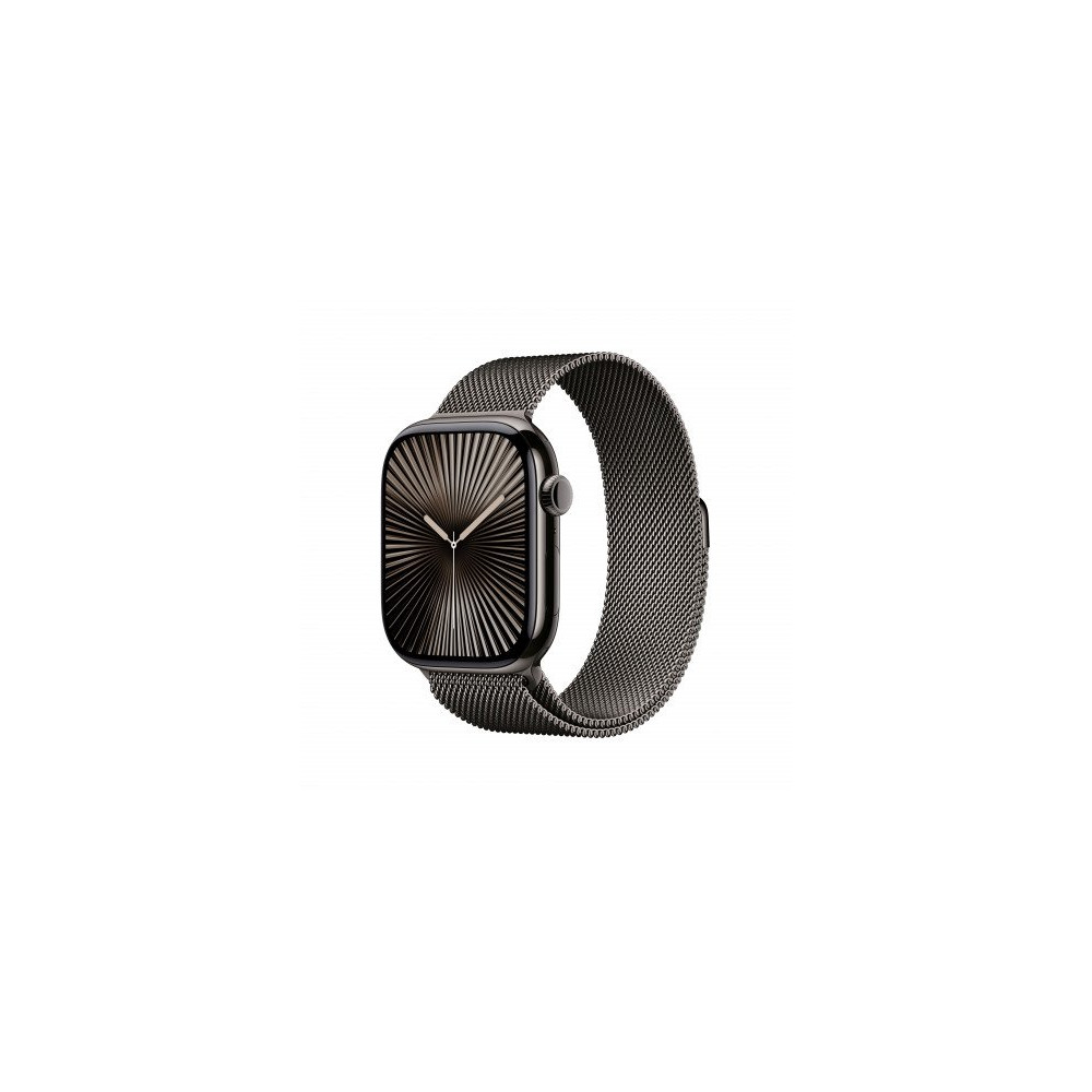 Apple Watch Series 10 GPS + Cellular 46mm Cassa Titanio Ardesia con Slate Milanese Loop - M/L