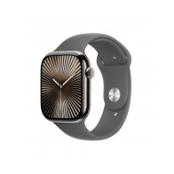 Apple Watch Series 10 GPS + Cellular 46mm Cassa Titanio Naturale con Stone Grey Sport Band - M/L