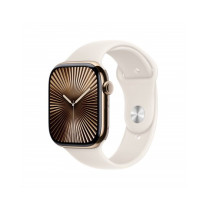 Apple Watch Series 10 GPS + Cellular 46mm Cassa Titanio Oro con Galassia Sport Band - M/L