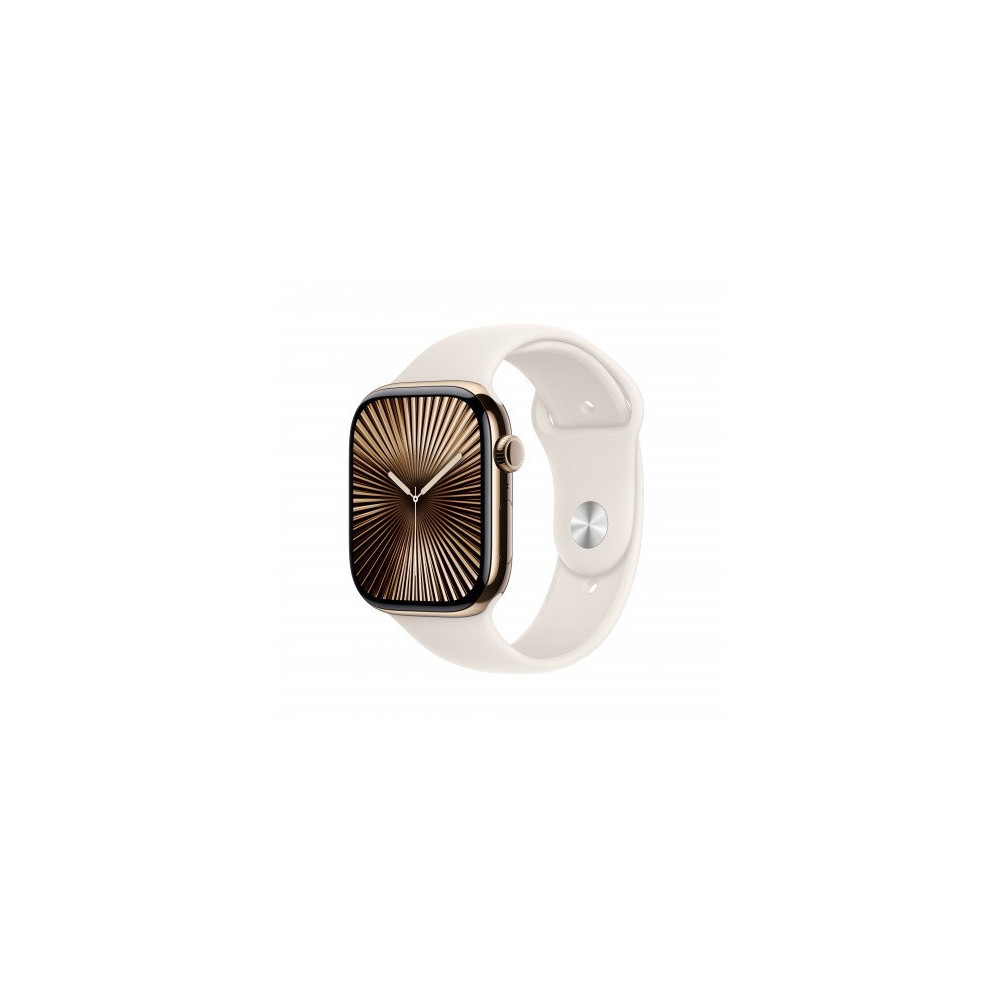 Apple Watch Series 10 GPS + Cellular 46mm Cassa Titanio Oro con Galassia Sport Band - M/L
