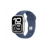 Apple Watch Series 10 GPS 42mm Argento Cassa Alluminio con Denim Sport Band - M/L
