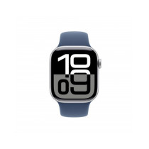 Apple Watch Series 10 GPS 42mm Argento Cassa Alluminio con Denim Sport Band - M/L