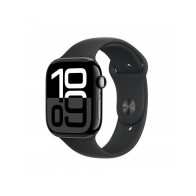 Apple Watch Series 10 GPS 46mm Jet Nero Cassa Alluminio con Nero Sport Band - M/L