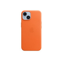 Custodia con Magsafe in Pelle per iPhone 14 - Arancione